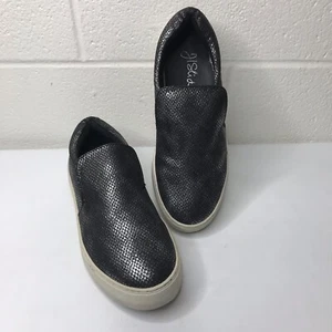 J/Slides sneaker slip-on donna peltro metallizzato/rettile nero taglia 6 - Foto 1 di 12