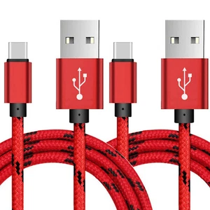 4er Pack Geflochten Typ C Schnell Ladekabel USB-C Schnellkabel Power Charger Charge - Bild 1 von 12