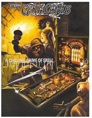 Catacomb Stern Pinball Flyer / Brochure / Ad - Mint Condition - Image 1 of 2