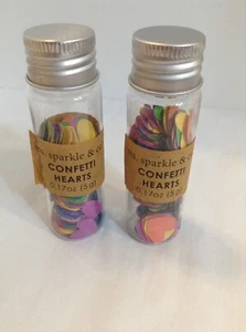 Lot of 2 Ms. Sparkle & Co. Confetti Hearts tubes .17 oz. each OPEN USED - Picture 1 of 4