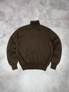 Gran Sasso Kaschmir Rollkragen Luxus Pullover Gr. L Braun Made In Italy - Bild 1 von 10