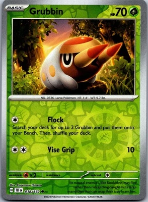 Grubbin 018/162 - SV05: Temporal Forces Reverse Holo - Image 1 of 2