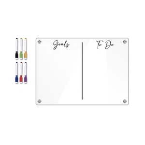 Magnetic calendar and rewritable memo set with acrylic board for fridge - Picture 1 of 15