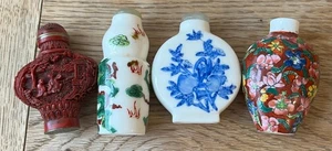 Chinese snuff or perfume Bottles one Cinnabar example - Picture 1 of 5