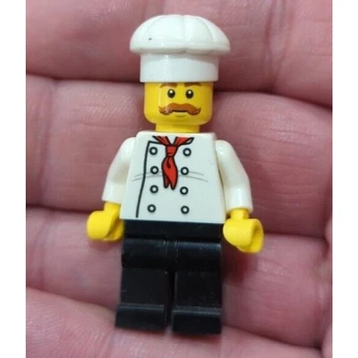 LEGO City - Chef - Hot Dog Chef Minifigure w/ Hat - cty0878 - Image 1 of 2