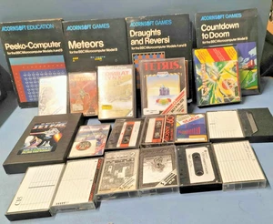 Vintage Computer Games Bundle for the BBC Microcomputer 22 Cassettes - Picture 1 of 5
