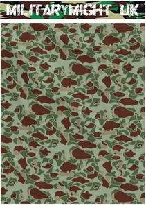 LONAS CAMUFLAJE MILITAR ESCALA 1 18/1 16 SEGUNDA GUERRA MUNDIAL JUNGLA HOJA DIORAMA 2 - Imagen 1 de 2