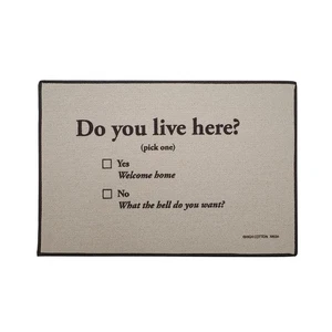 Funny Do you Live Here? Outdoor Doormat Novelty Floor Rug Front Door Welcome Mat - Picture 1 of 4