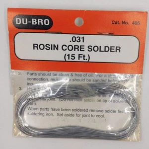 Dubro 495 0.31 Rosin Core Solder wire 15 ft. - Picture 1 of 1