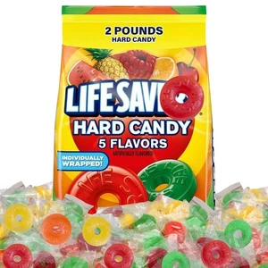 Lifesaver Assorted Hard Fruit Candy Bulk 2 Pounds - Individually Wrapped - Picture 1 of 9