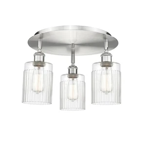 Innovations Lighting 516-3C-10-17 Hadley Flush Hadley 3 Light - Nickel - Picture 1 of 12