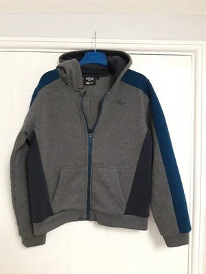 Boys Zip-Up Hoodie Age 11-12 Years Blue & Grey - Image 1 of 4