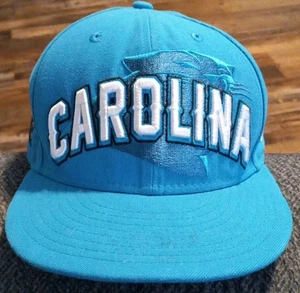 New Era 59Fifty NFL Carolina Panthers Fitted Hat 7 3/8 Turquoise Blue - Picture 1 of 9