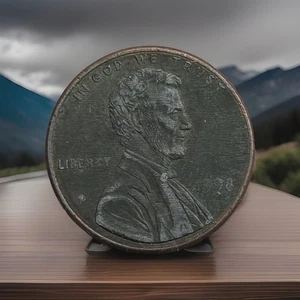 1998 Lincoln Cent- Missing Copper Plating - Picture 1 of 2