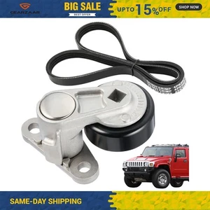 Serpentine Drive Belt Tensioner Kit For Chevrolet Silverado 1500 1999-2008 A/C - Foto 1 di 9