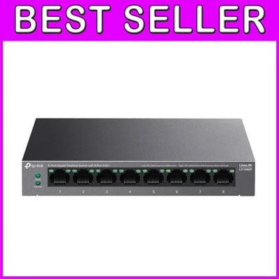 Durable 8-Port PoE Gigabit Switch with 65W Power Budget for Ultimate Performance - Image 1 of 4