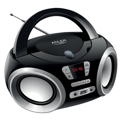 Reproductor de audio portátil Boombox Adler AD 1181 con USB MP3 radio - Imagen 1 de 4
