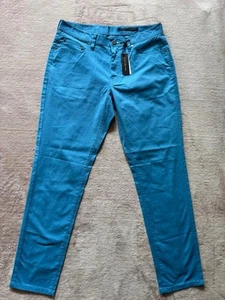 J Hilburn Mens Chino Blue Pants CShinners Size 33 NWT - Picture 1 of 11