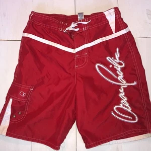 OP (Ocean Pacific) Boy's Red Swim Suit Bottoms Size 8 - Picture 1 of 4