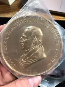 Medalla de la Paz de Bronce John Tyler de EE. UU. COMO NUEVA 1122-M11 - Imagen 1 de 2