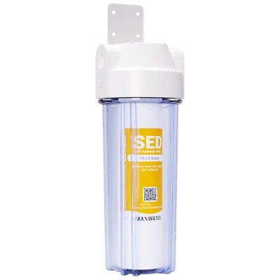 One Stage 10" Whole House Water Clear Filter Housing Sediment - RVS WELL BOILER - Image 1 of 4