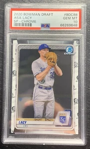 2020 Bowman Draft ASA LACY Chrome Image Variation SSP PSA 10 KC ROYALS BDC-88 SP - Picture 1 of 2