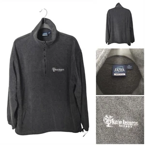 Akwa Native Resources Nevada Fleece Jumper Dark Grey XL Chest- 48"  Made In Usa - Picture 1 of 16
