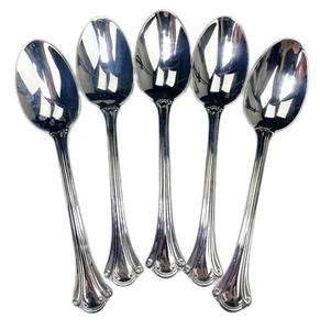 5 Wallace Resplendence Grand Ballroom Cucchiaio Zuppa Acciaio Inox 18/10 Posate - Foto 1 di 6