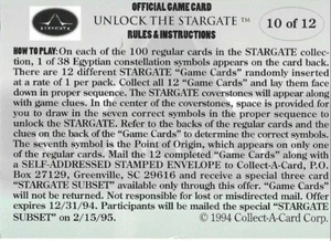 1994 Collect-A-Card Stargate Game Card Lot (3) - Picture 1 of 3