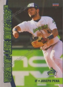 2018 Vermont Lake Monsters Joseph Pena RC Rookie Oakland Athletics - Picture 1 of 1