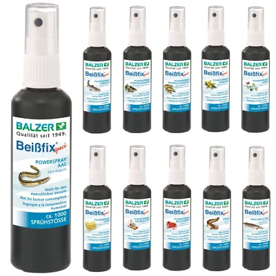 (159,80€/1l) Balzer Beißfix Power Spray 50ml Lockstoff Krabbe Knoblauch Anis Aal - Bild 1 von 4