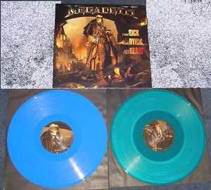 MEGADETH – The Sick, The Dying… And The Dead ! limtd.  Blue OPAQUE Green Color/S - Imagen 1 de 4
