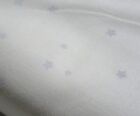 100 % Baumwolle Stoff 4+7/8yds x 108 Zoll weiße Sterne auf weißer Baumwolle - Neu-Hobby Lobby