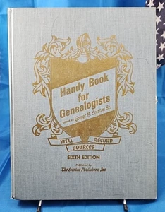 Handy Book for Genealogists ed. George B Everton Sr 1971 6th Edition Hardcover - Picture 1 of 8