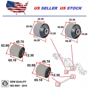 Rear Lateral Upper & Lower Arm Bushing For Suzuki GRAND VITARA XL-7 VITARA SET - Picture 1 of 5