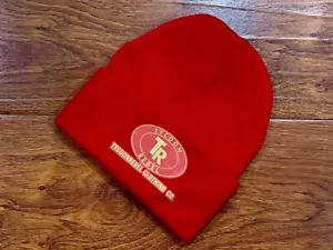 NEU Tycoonrebel Clothing Co. Cuffed Beanie Strickmütze Wintermütze ROT & GOLD LOGO - Bild 1 von 7
