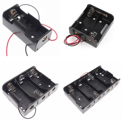 C Cell Battery Holder Case Box With Wire1 2 3 4 Slots,Various Types and Sizes