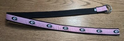 Кольцо D University of Georgia UGA Bulldogs Moon Shine пояс размер M розовое черно-белое - Изображение 1 из 3