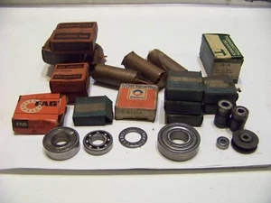 Rodamientos de bolas vintage nuevos y usados lote grande piezas FAG nueva salida Fafnir - Imagen 1 de 5