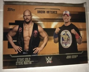 WWE John Cena v Austin D6 2017 Topps Undisputed Bronze Parallel Card SN 8 of 99 - Picture 1 of 1