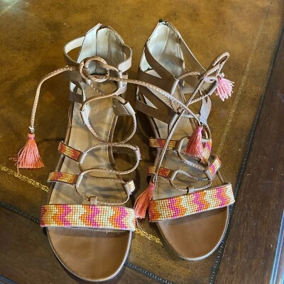 Sandalia Gladiador Kenneth Cole REACTION Lost Look 2 Tostada Talla 11M Foto 1 de 4