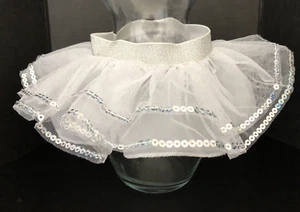 Build A Bear Bailarina Tutú Blanco Con Lentejuelas Brillante Falda Brillo BAB - Imagen 1 de 6