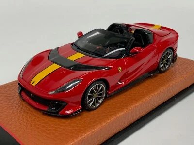1/43 BBR Ferrari 812 competizione A Rosso Corsa Red Leather Base BBRC263C - Image 1 of 4