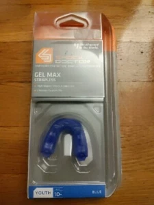 Shock Doctor ""Gel Max"" parabocca giovanile senza spalline età 10 - blu ad alto impatto - Foto 1 di 11