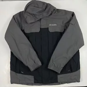 Columbia Jacket Mens Extra Large Black 3 in 1 Waterproof Hooded Puffer Liner Ski - Picture 1 of 16