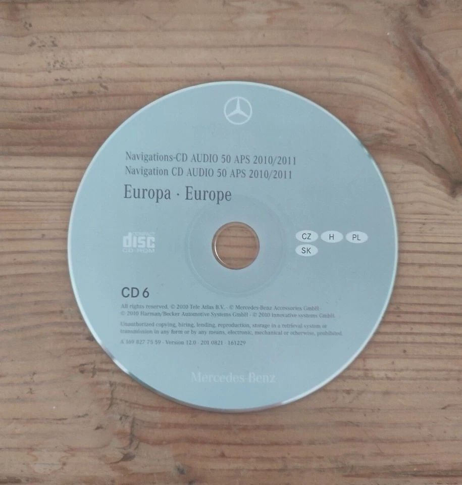 Mercedes Navigation CD Audio 50 APS NTG2 UNGARN TSCHECHIEN PL SK 2010/2011 - Bild 1 von 2