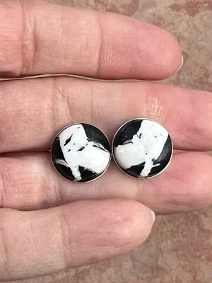 White Buffalo Turquoise Natural Nevada Cufflinks Men’s Jewelry - Image 1 of 4