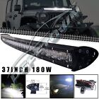 37 inch 180W Slim Curved Led Work Light Bar Offroad SUV ATV 4WD Truck Boat 38 39