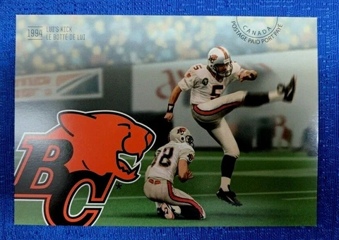 CFL BC LIONS 100th ANNIVERSARY GREY CUP POSTAGE PAID POSTCARD Cover