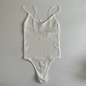 Urban Outfitters Seamless Bungy Thong Bodysuit. White. Large. - Picture 1 of 3